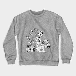 Stretching Tiger Crewneck Sweatshirt